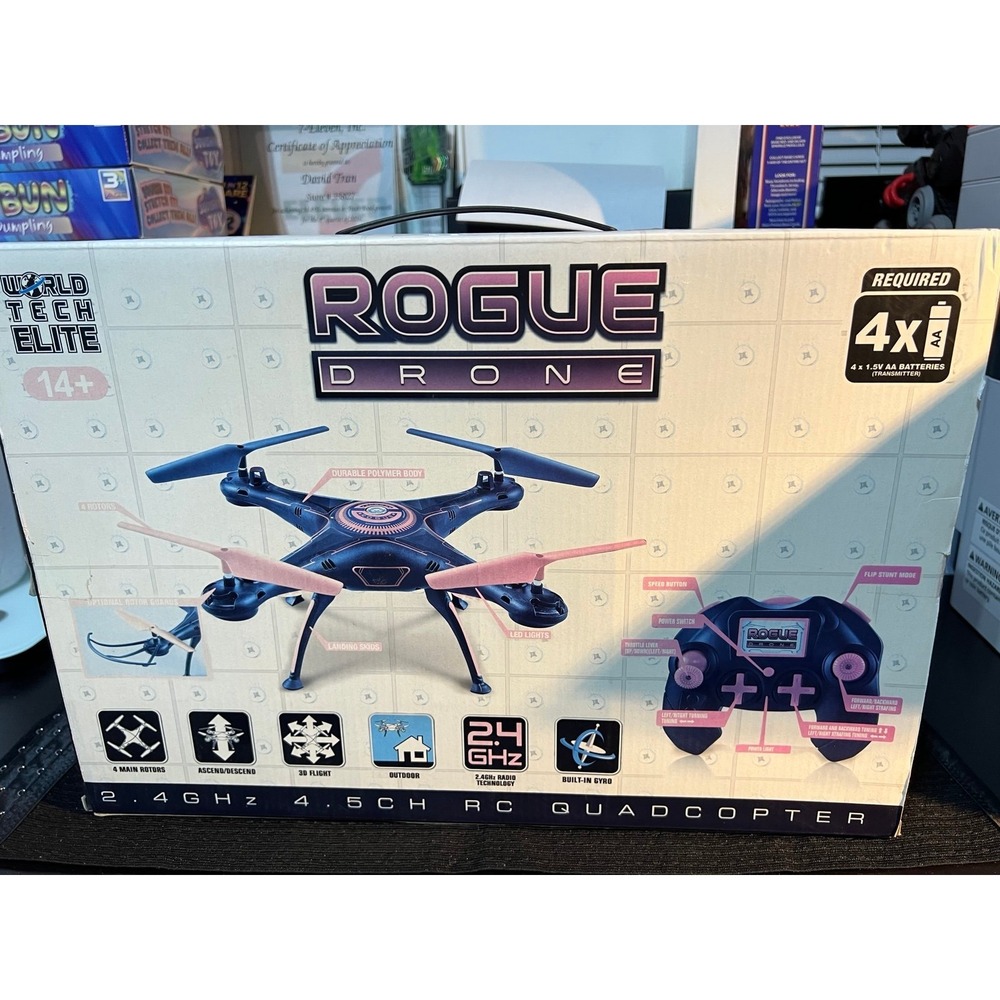 Rogue Drone Kids RC Quadcopter - Black & Red - Picture 3 of 6